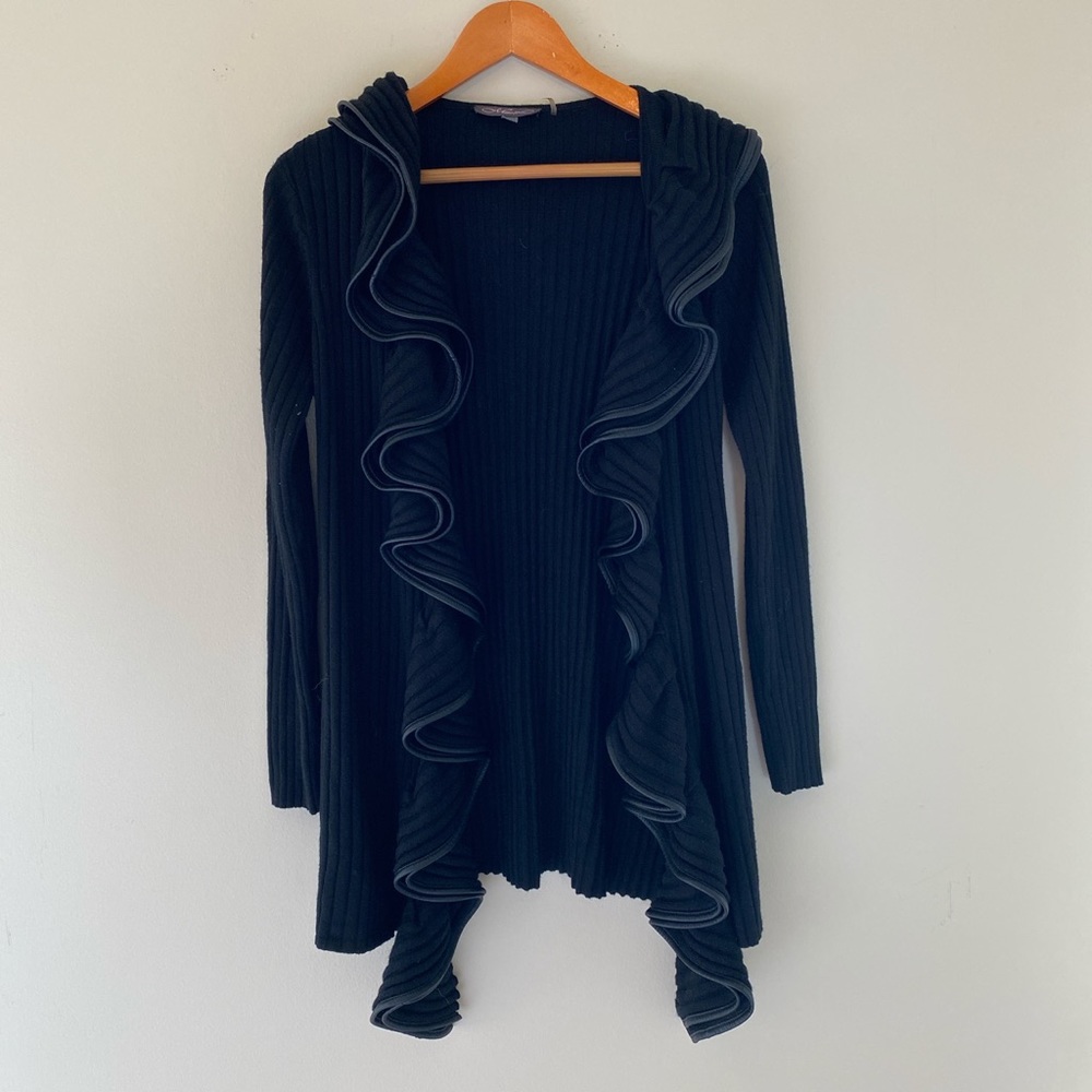 black sweater
